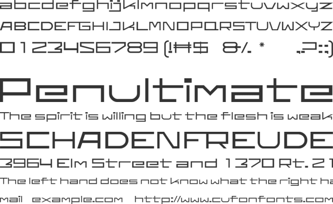 Ff Moon Semi bold font preview