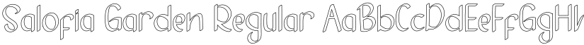 Salofia Garden Regular font