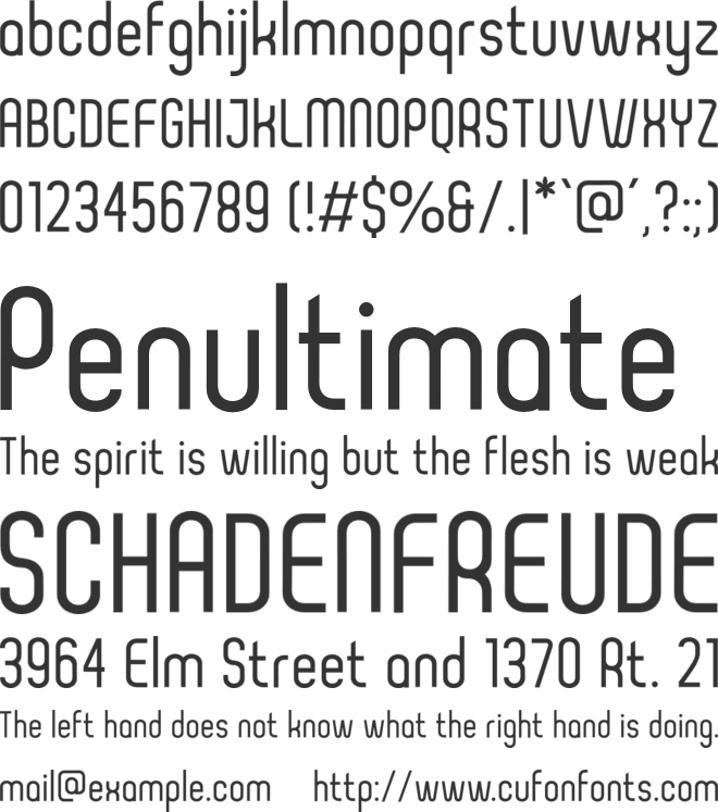 Glitford font preview