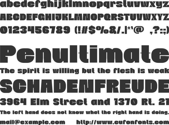 BONAFIDE font preview