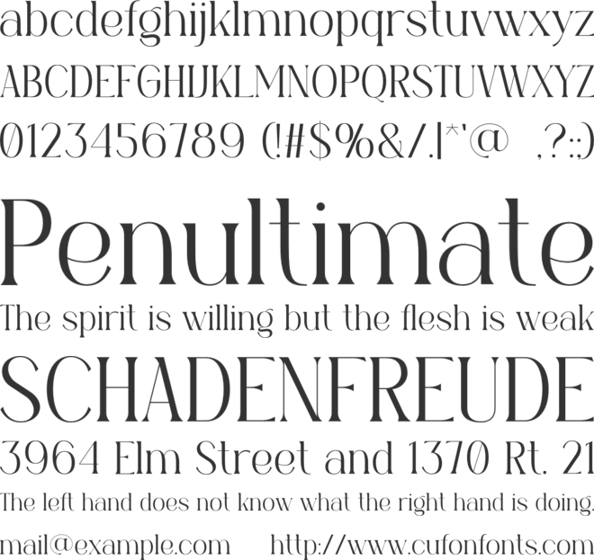 GILDA font preview