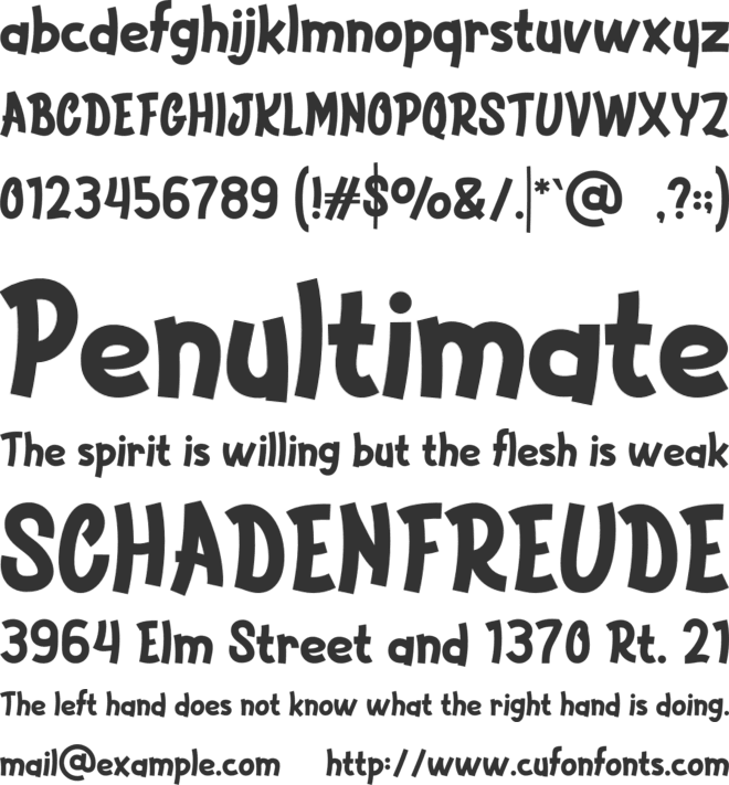 Heypo font preview