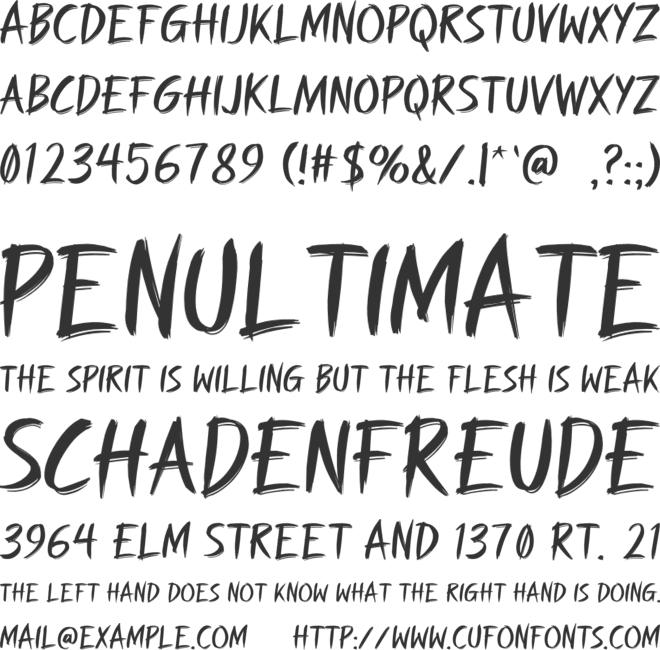 SMACK font preview