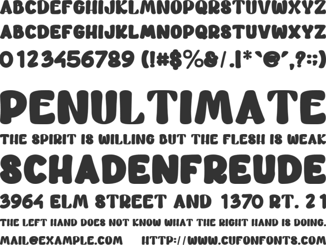 JUST LOVE font preview