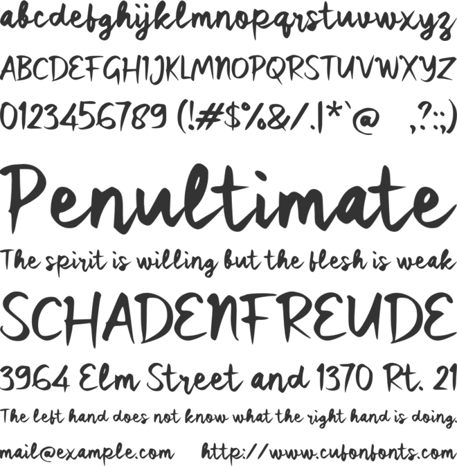 Sabihayo font preview