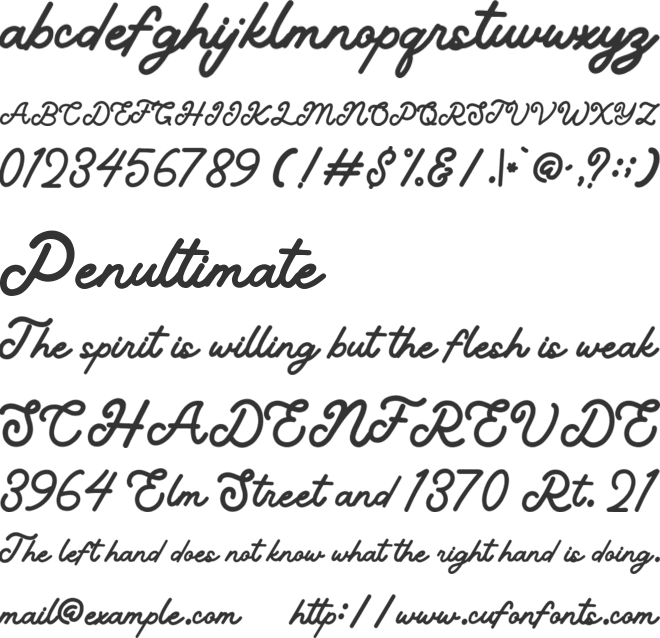 Raghuka font preview