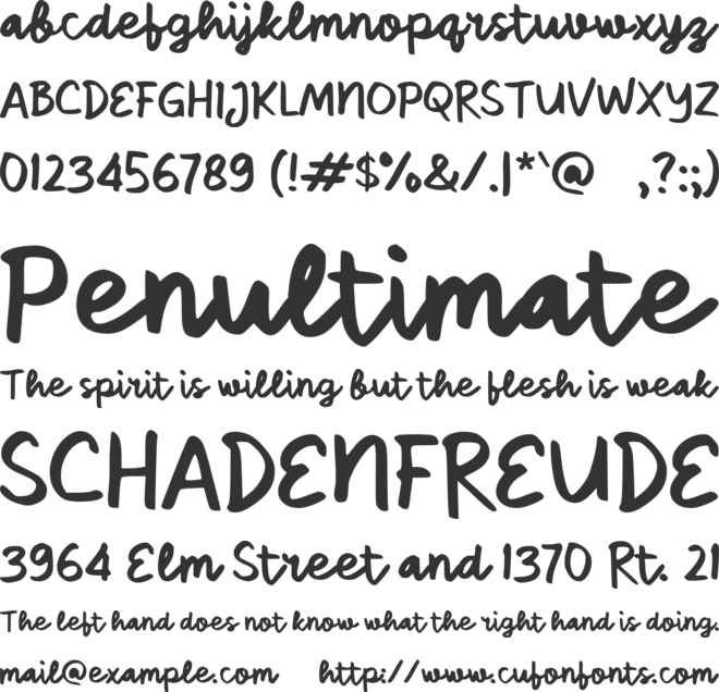 Sabenya font preview