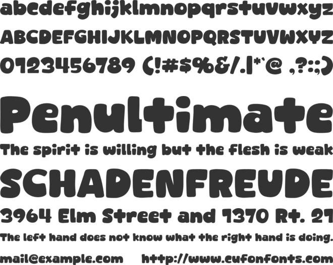 More January font preview