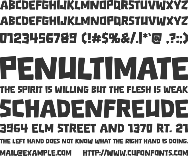 Newyear Coffee font preview