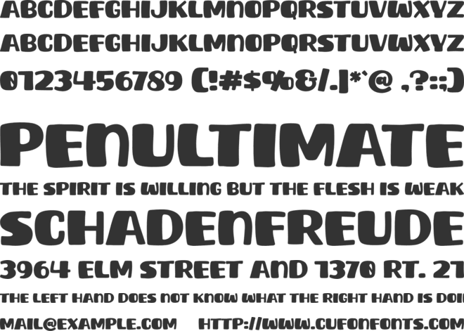 First Draw font preview