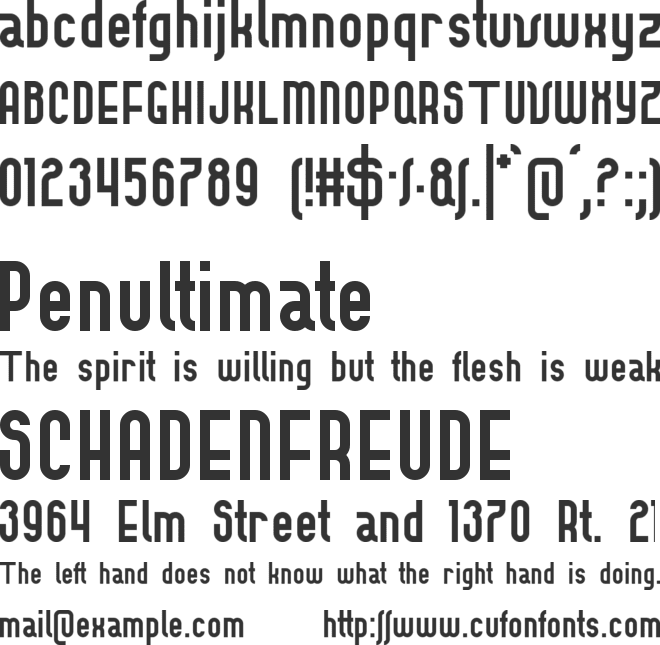 Mavoble font preview