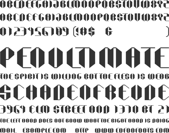 FF Robot Ultra font preview