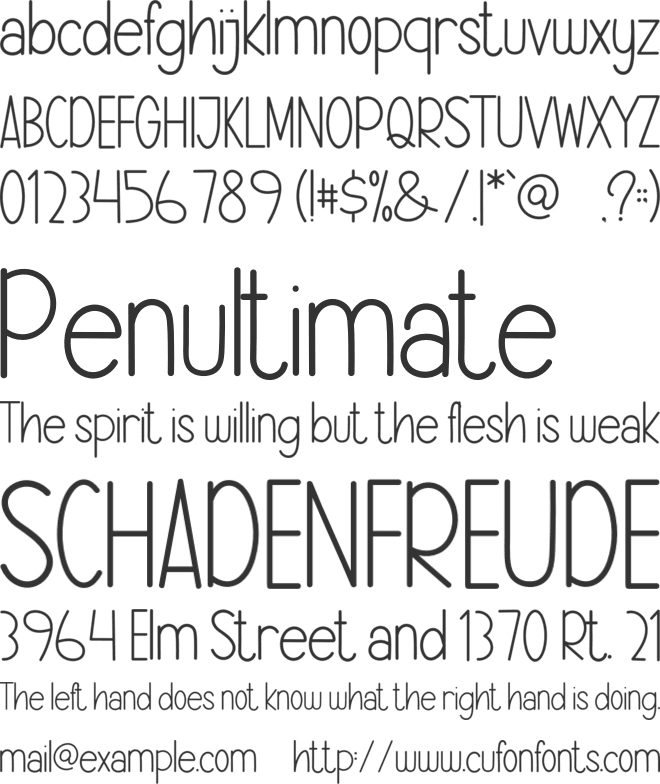 Winter Home font preview