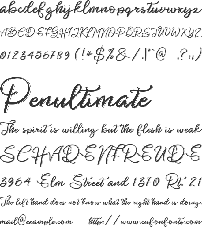 Biologis font preview