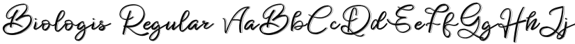 Biologis Regular font