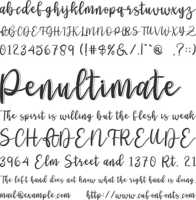 Master Christmas font preview