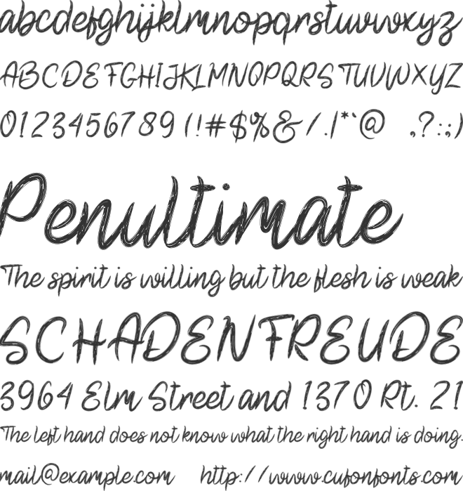 Black Loves font preview