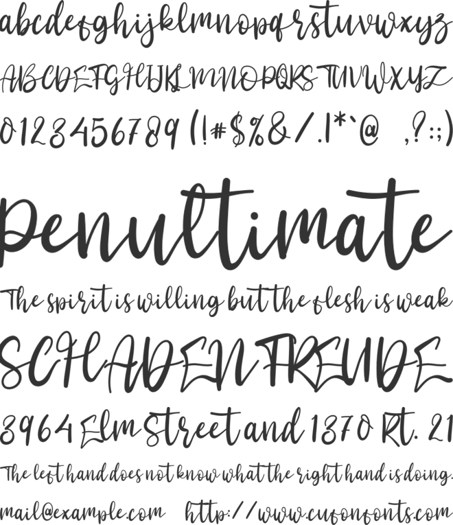 Modern Farmhouse font preview