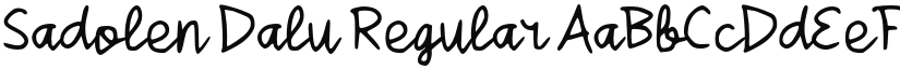 Sadolen Dalu font download