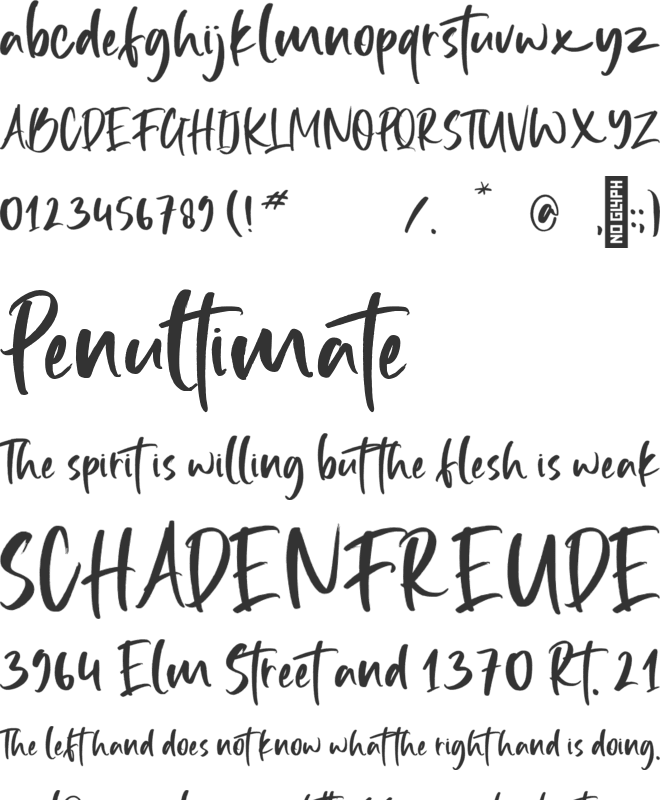 Hello Battville font preview