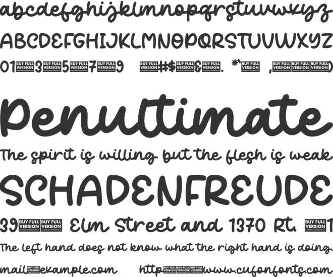 Sunday Aliance font preview