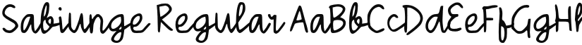 Sabiunge font download