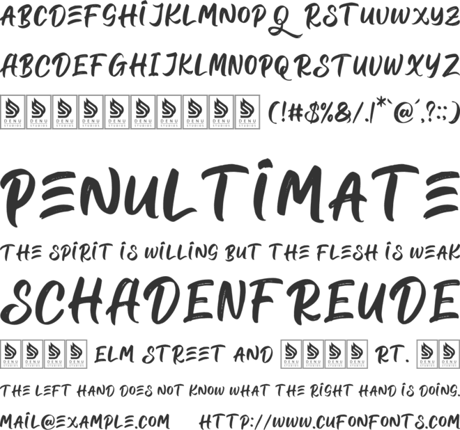 Aloha Sumericon font preview