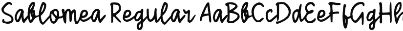 Sablomea font download