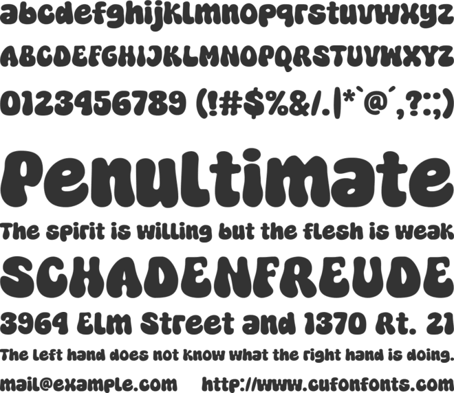 Super Theory font preview