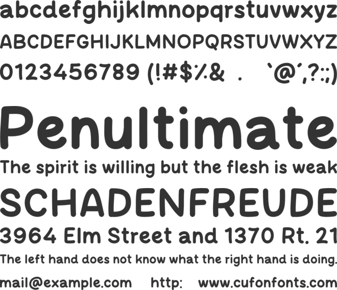 Power Calm font preview