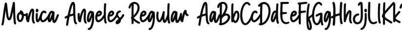 Monica Angeles Regular font