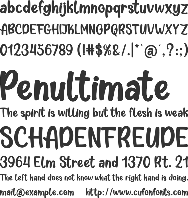 New September font preview