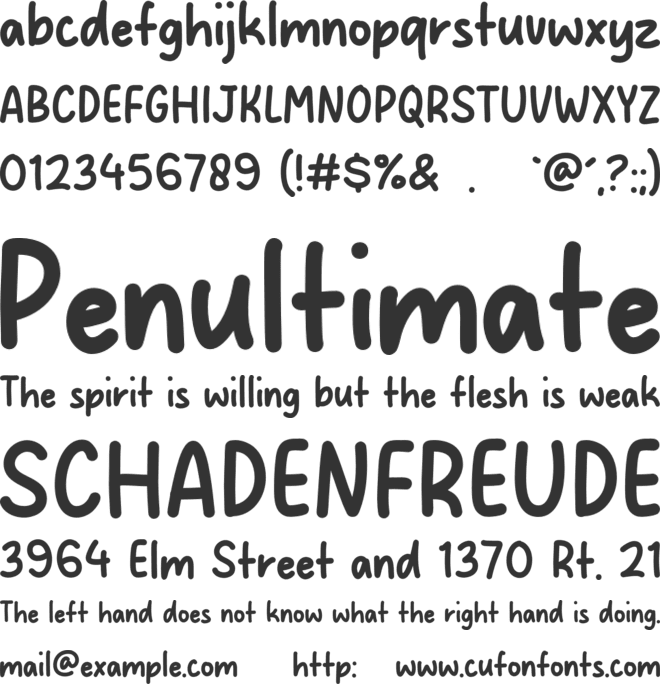 Naturaly font preview