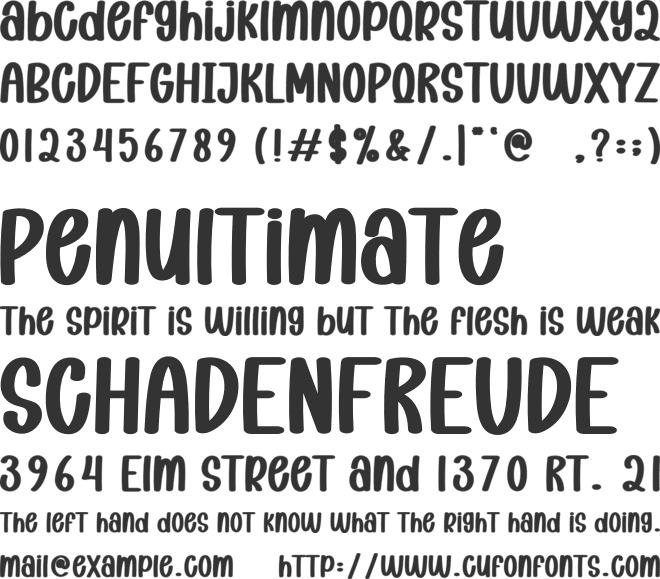 Mountain Tour font preview