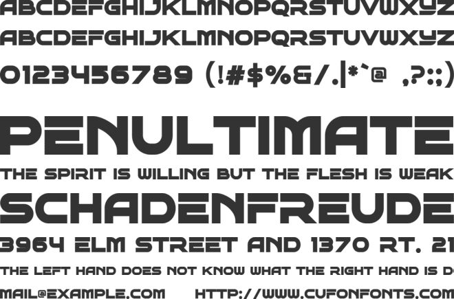 Gaming Sporty font preview