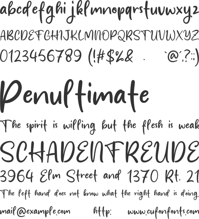 Melly Shoopia font preview