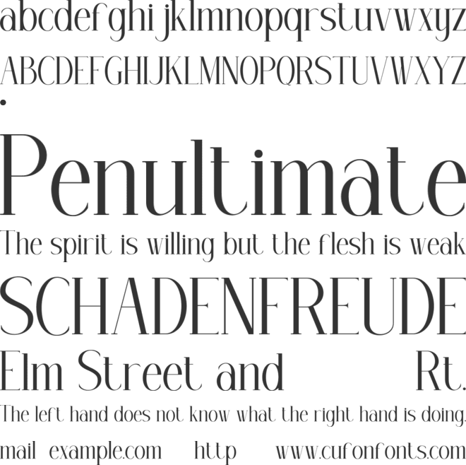 FOSTHER font preview