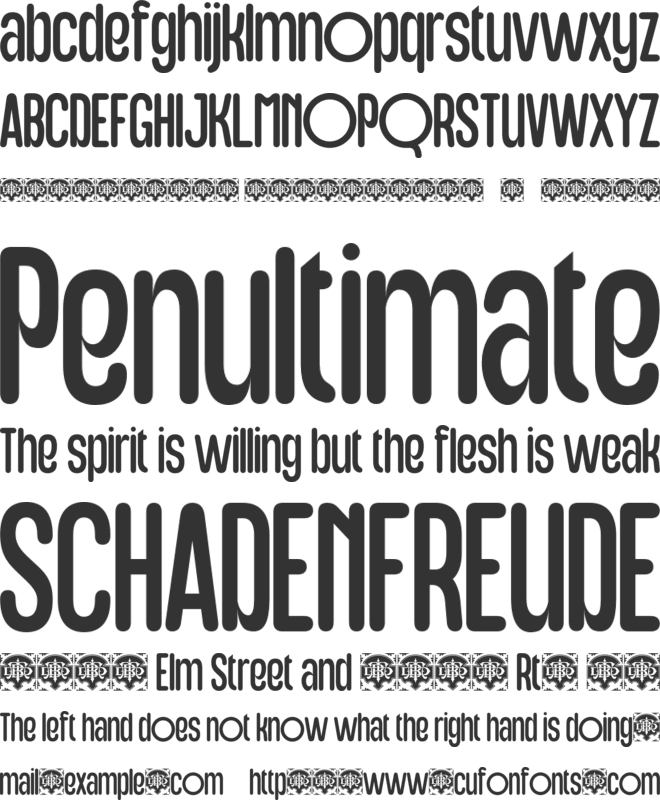 Majored font preview