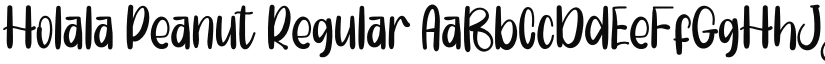 Holala Peanut font download