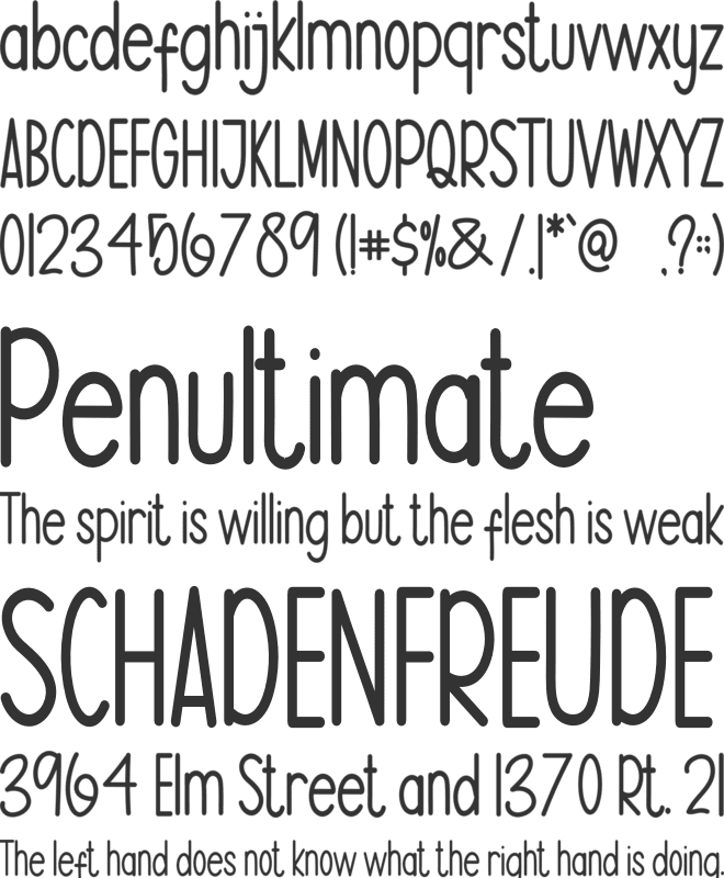 Christmas At Home font preview