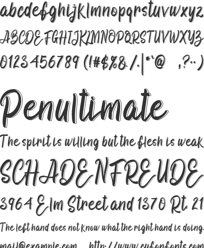 Christmas Creative font preview