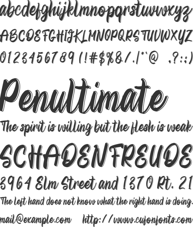 Christmas In  Decemb font preview