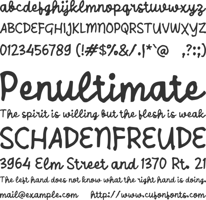 Sabehoya font preview