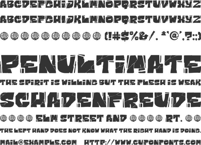 Groovy Knock font preview