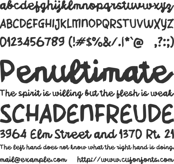 Sacuil Malem font preview