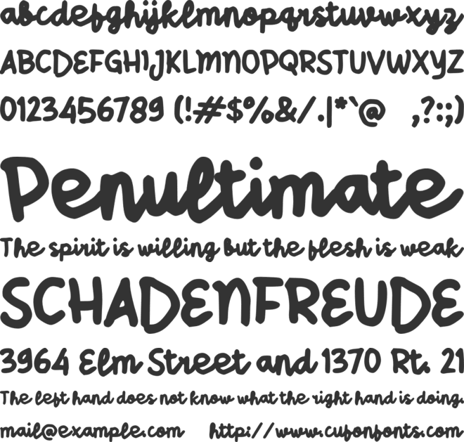 Sabonya Quote font preview