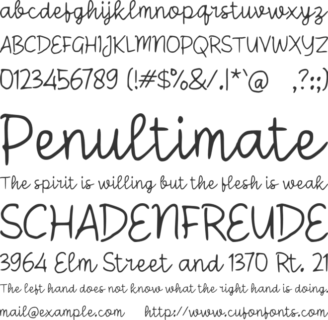 Sabademy Write font preview