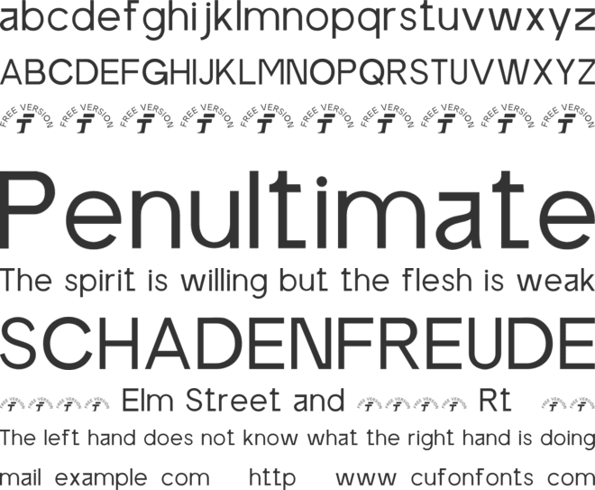 FT Venox - Free font preview