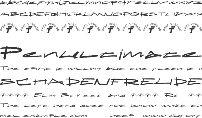 FT CrustAce - FREE font preview