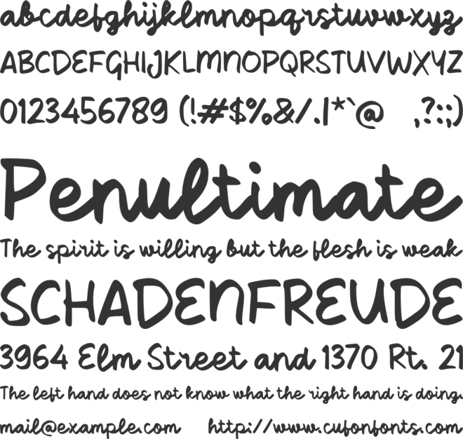 Sabelong font preview